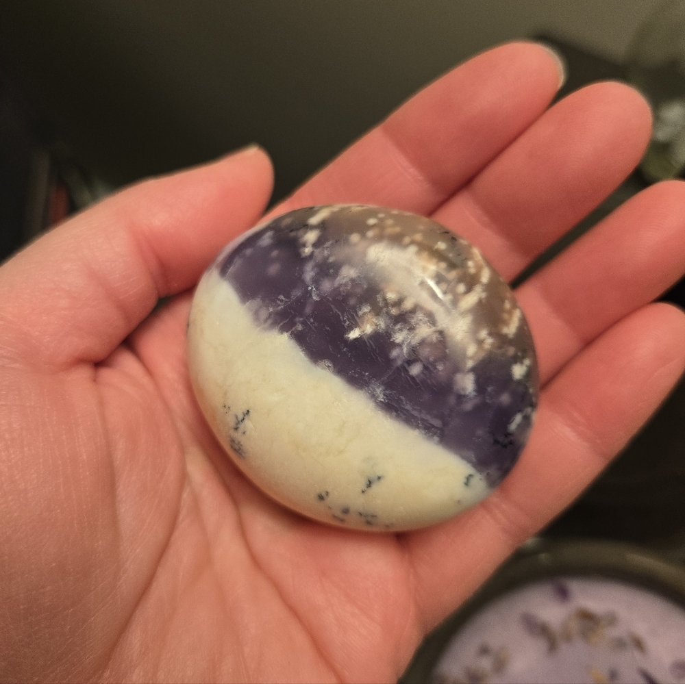 Purple Dendritic Opal Stone